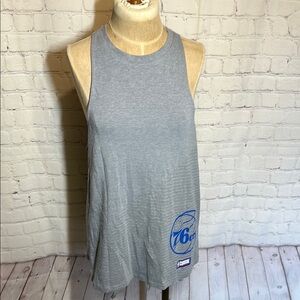 Philadelphia 76ers NBA Sixers Under Armour HeatGear Gray tank top